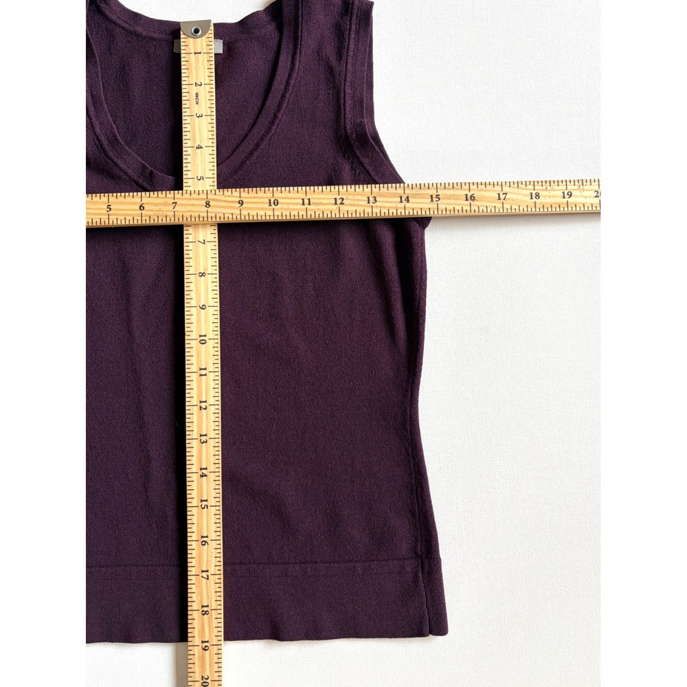 Ann Taylor Womens XS Purple Knit Shell‎ Scoop Neck Sleeveless Tank Top - Picture 6 of 6